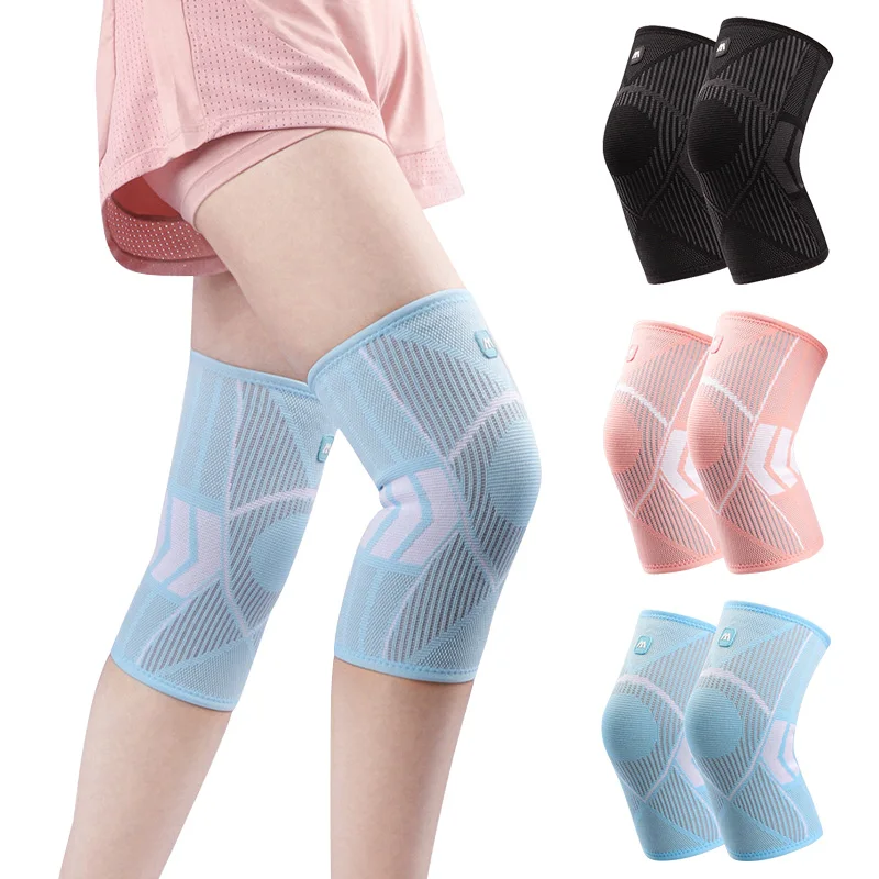 

Runnning Knee Pad Knitted Nylon Sports Knee Brace Silicone Non-Slip Breathable Knee Support Cycling Fitness Badminton Knee Pads