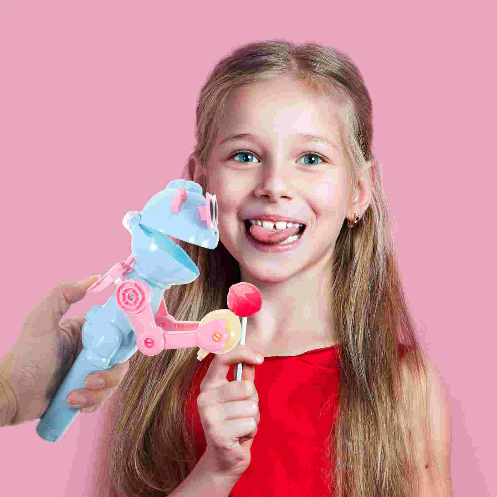 Lollipop Robot Holder Plastic Lollipop Holder Toy for Children Durable Fun Party Gift for Kids Lollipop Bakeware Decompression