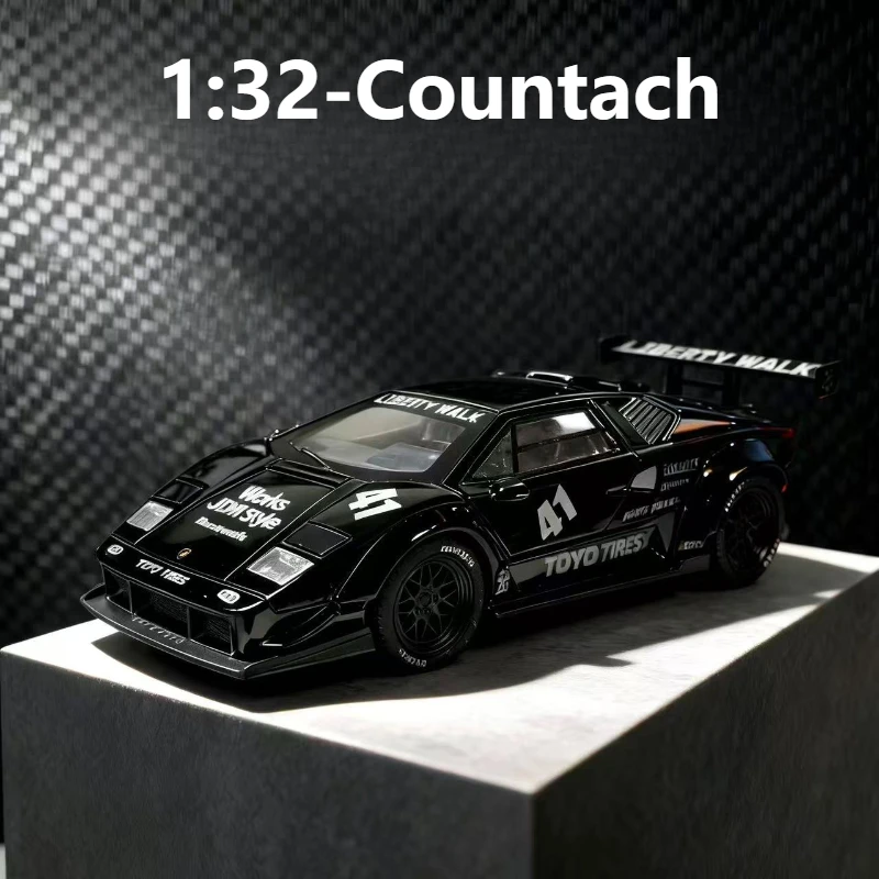 

1:32 Countach LP500 LBWK, модель спортивного автомобиля из сплава, литье под давлением и игрушечный транспорт, коллекционный автомобиль, игрушечный автомобиль, подарки на день рождения для мальчиков
