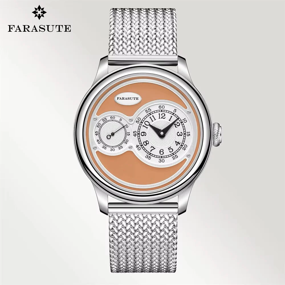 FARASUTE New Casual Fully Automatic Mechanical Men Watch Luxury Sapphire Stainless Steel Wristwatch 5Bar Waterproof Reloj Hombre