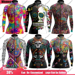 2023 Women's Cycling Jersey MTB Jersey Bicycle Team Cycling Shirt  Long Sleeve Bike Wear Summer Winter Premium Cycle Clothes