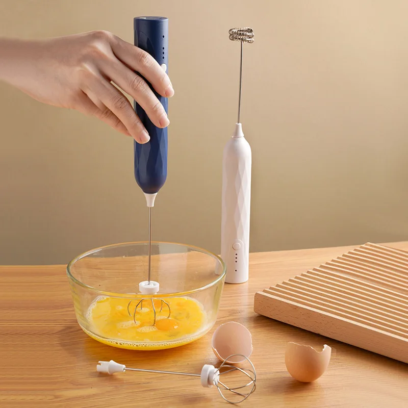 1PC Hand Blender Electric Egg Beater Milk Frother Household Kitchen Stirring Tools Wireless Mini Drink Mixer Foamer