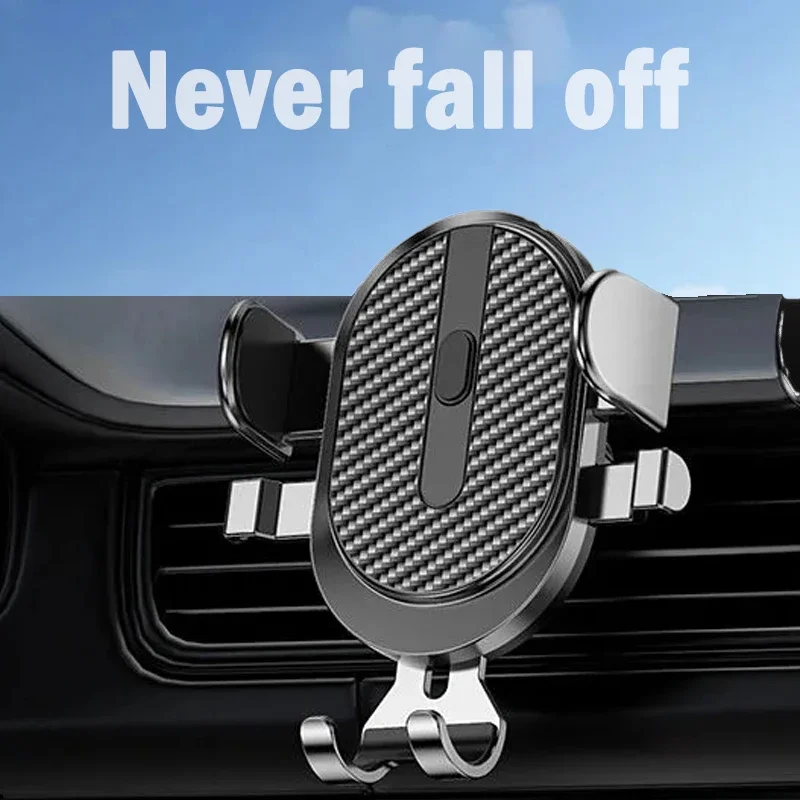 

Gravity Phone Holder In Car Mobile Mount Stand Air Vent Hook Clip Car Phone Holder for IPhone Xiaomi Samsung Cellphone Support