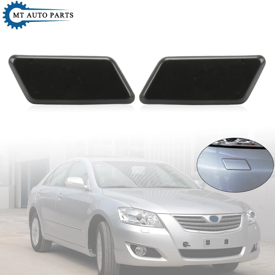 MTAP Car Headlight Washer Nozzle Cover Cap Shell Unpainted For TOYOTA CAMRY AURION 2006 2007 2008 Asian 85382-06020 85381-06020