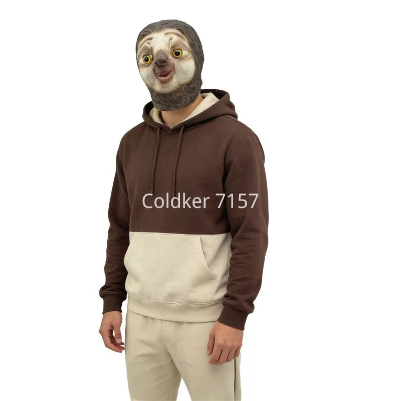 نيك قناع القبعات لطيف لعبة من الكارتون مضحك اللاتكس الثعلب الكسل قناع البث المباشر الدعائم هالوين دور اللعب زي القبعات