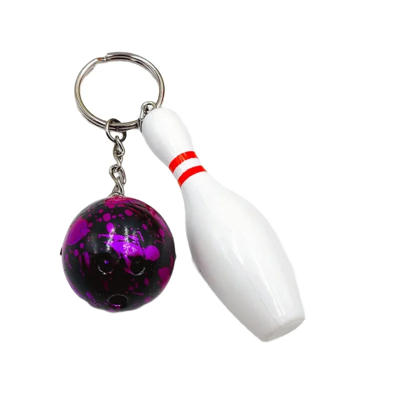Bowling-Pin-Schlüsselanhänger, modische Sport-Schlüsselanhänger, Handtaschen-Charms, Handtaschen-Taschen-Charms, Sport-Party-Geschenke, Geschenke für Bowling-Enthusiasten – Detail 8