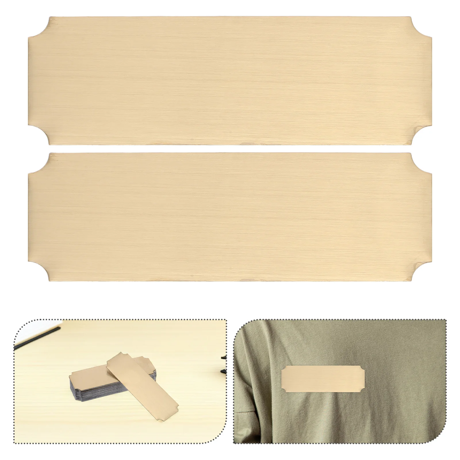 

20 шт. таблички с именами из нержавеющей стали, прямоугольные пустые бирки, таблички с именами для офисного стола, клей для значков визитных карточек для гравировки