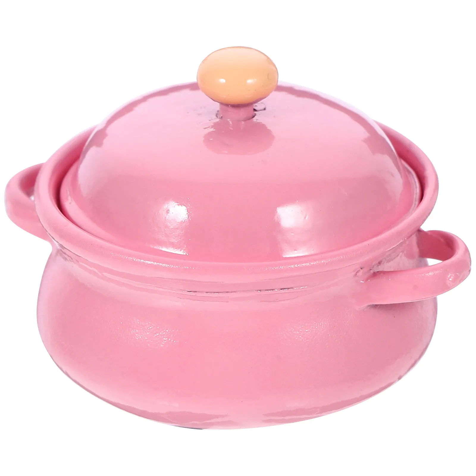 

Миниатюрная кастрюля конфетных цветов для кукольного домика, реалистичная текстура, развивающая игрушка, мини-посуда для детей