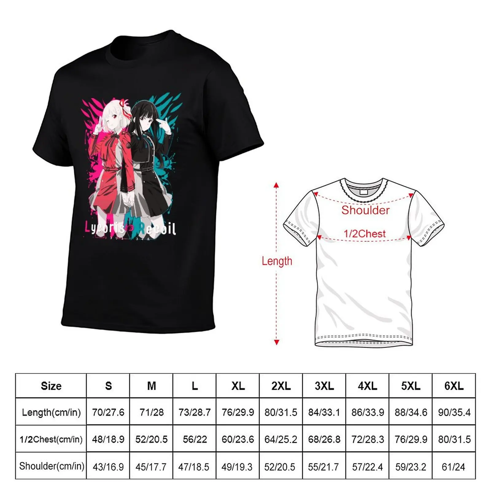 Lycoris Recoil Tshirt T-Shirt Comfortable Daily Wear Tee