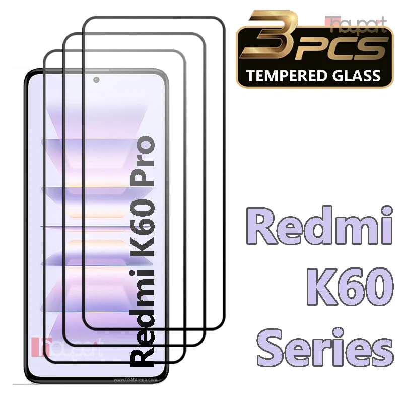 

3PCS Tempered Glass For Xiaomi Redmi K60 Pro K60E Screen Protector Film Redmi K60 Ultra Glass