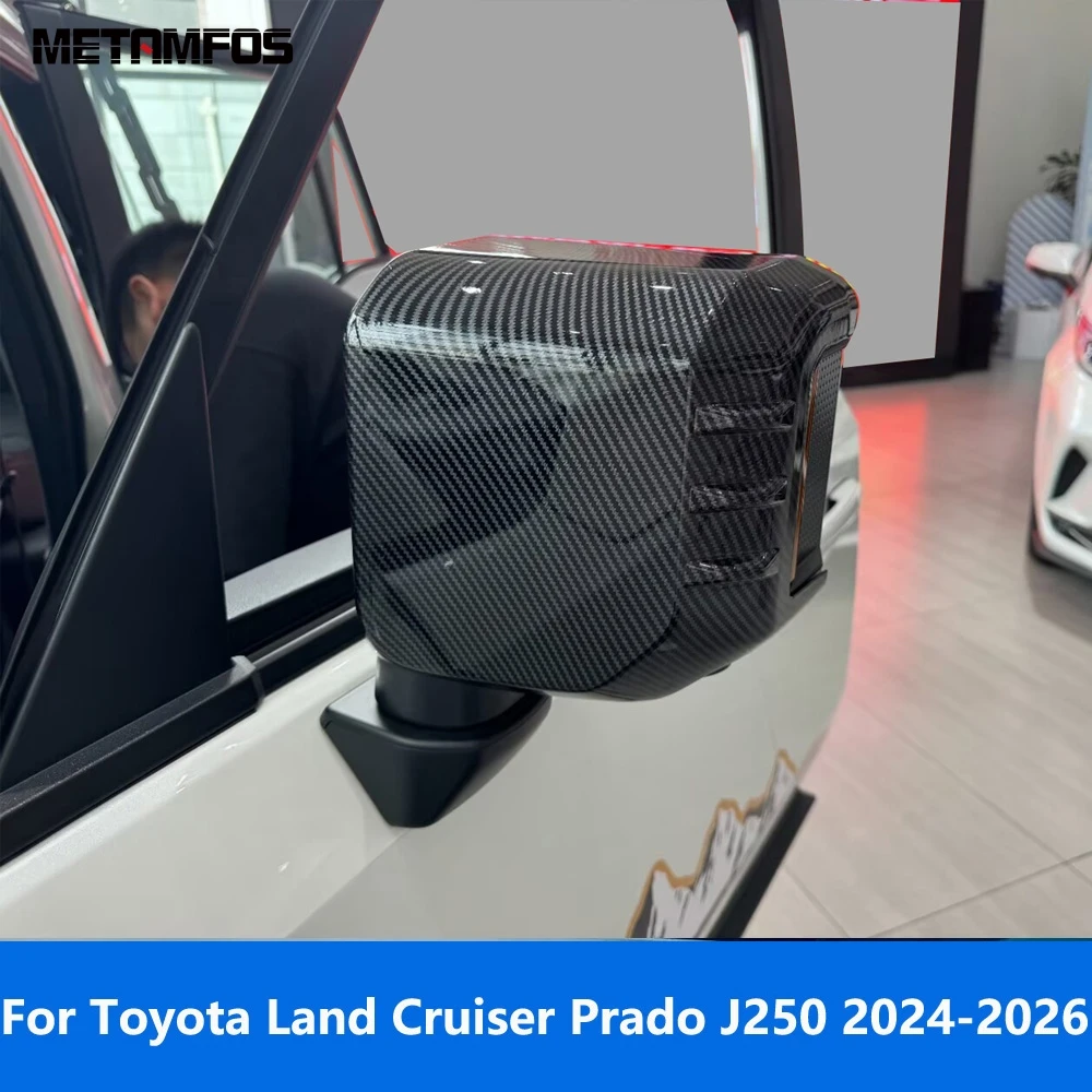

Для Toyota Land Cruiser Prado 250 LC250 J250 2024 2025 2026: Накладки на зеркала заднего вида из карбона, защитные элементы, аксессуары для автомобиля