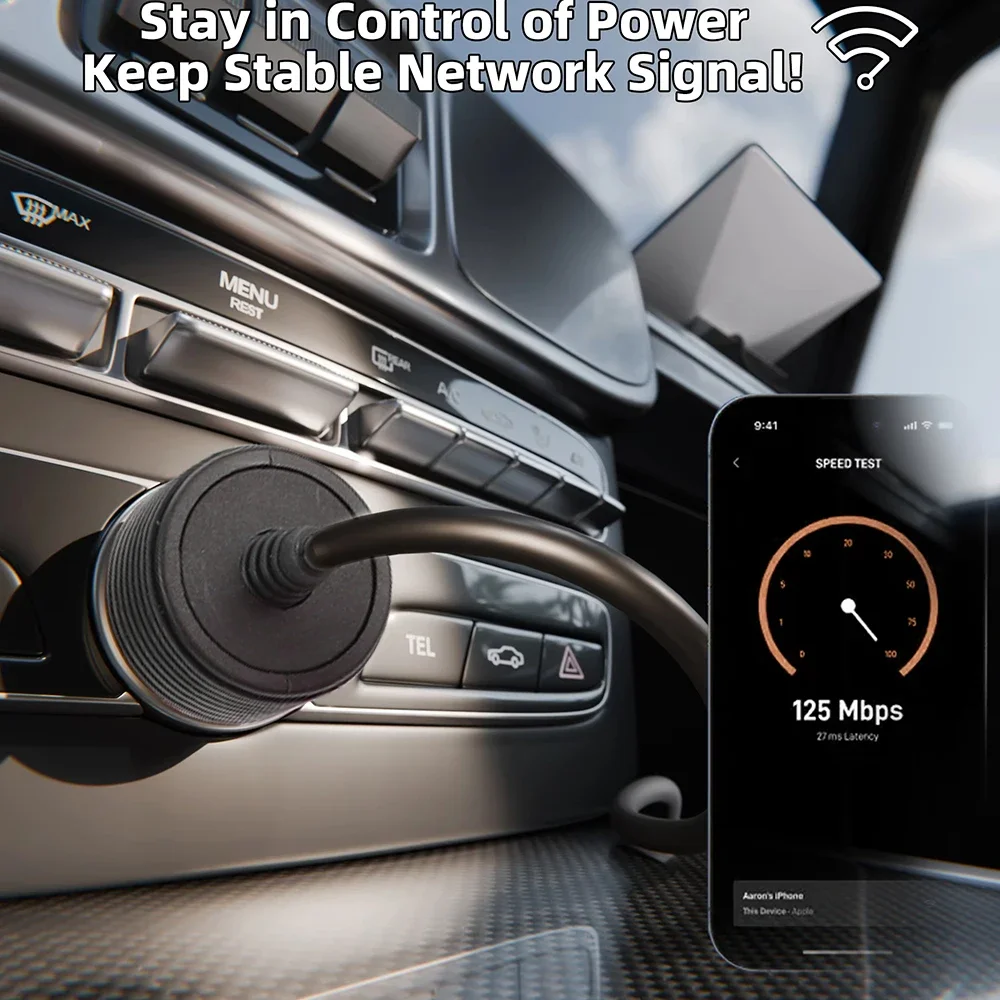 Auto-Stromkabel für Starlink Mini Zigarettenanzünder-Adapter 12V-24V Plug-and-Play für Auto, Wohnmobil, Boot 3M / 2M Kabel Auto-Zubehör – Detail 9