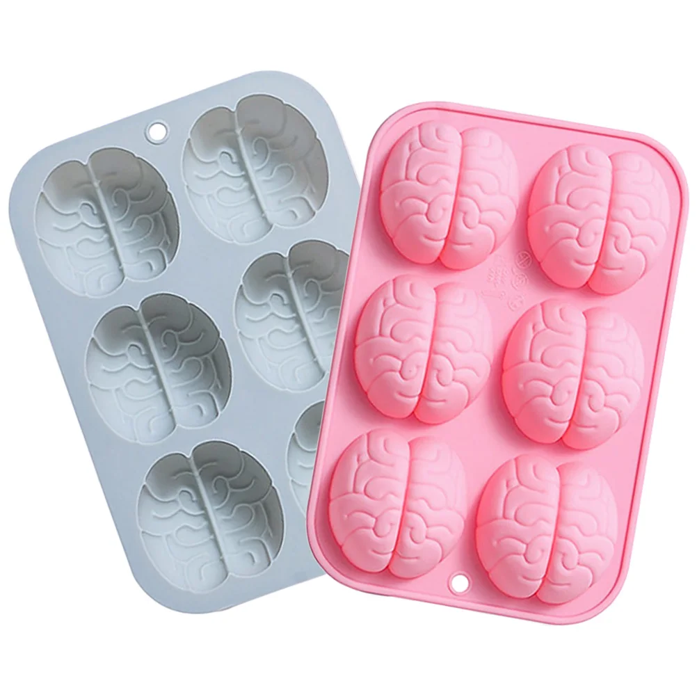 

2Pcs Brain Mold Chocolate C Chocolate Molds y Cake DIY Baking Tools Ice Cube Maker Diy Mold Non Stick