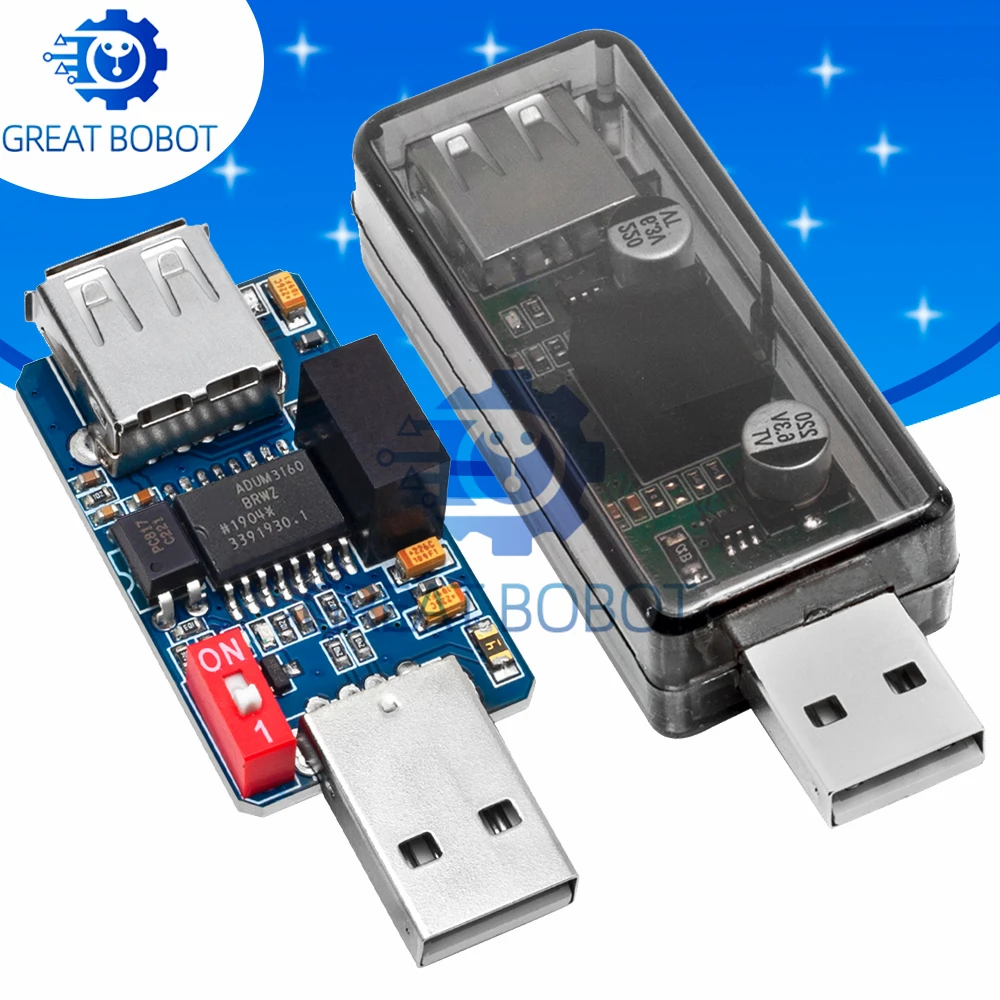 1~3PCS BS 1500V ADUM3160 Digital Signal Audio Power Isolator USB to USB audio signal isolator 12Mbps 1.5Mbps adum3160