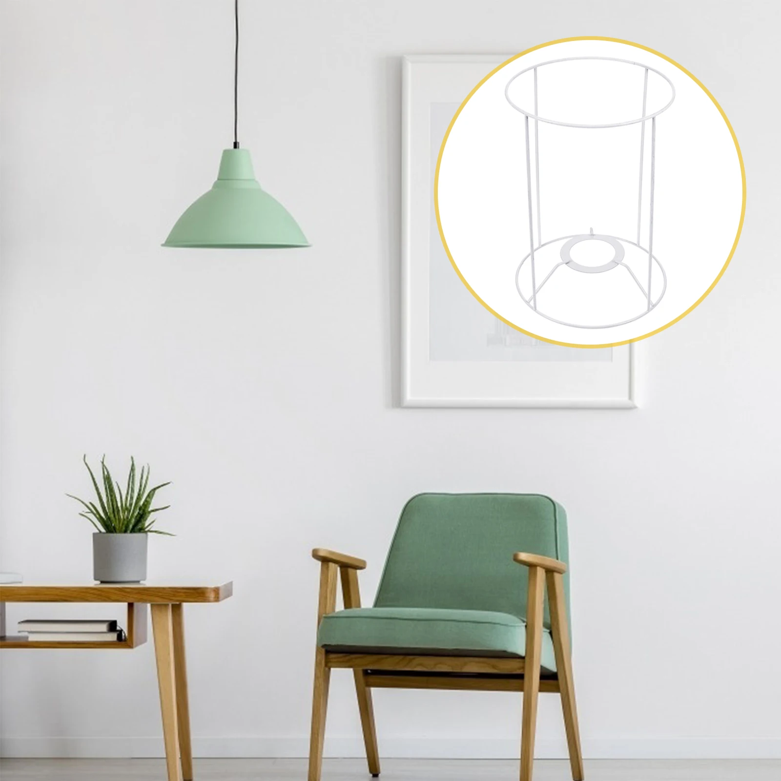 

Metal Lampshade Frame Chandelier Bracket 9 Style Vintage Light Wire Cage Ceiling Bulb Guard Simple Shape