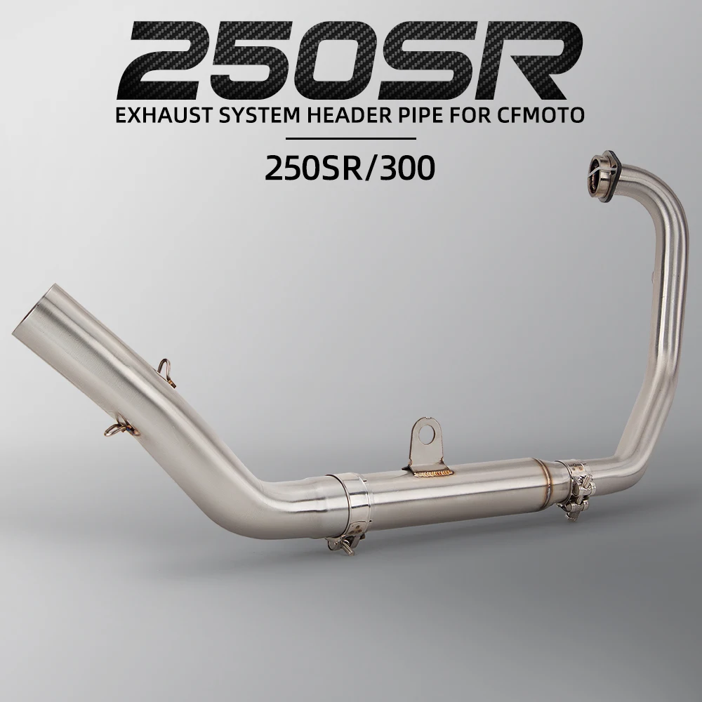 Motorcycle Exhaust Systems Escape Modified Connect 51mm Exhaust Muffler Front Middle Link Pipe For CFMoto 250SR 300SR