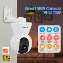KERUI 4K 8MP Tuya Smart Mini WiFi IP Camera With Bracket Indoor Wireless Home Security AI Human Detect CCTV Surveillance Camera