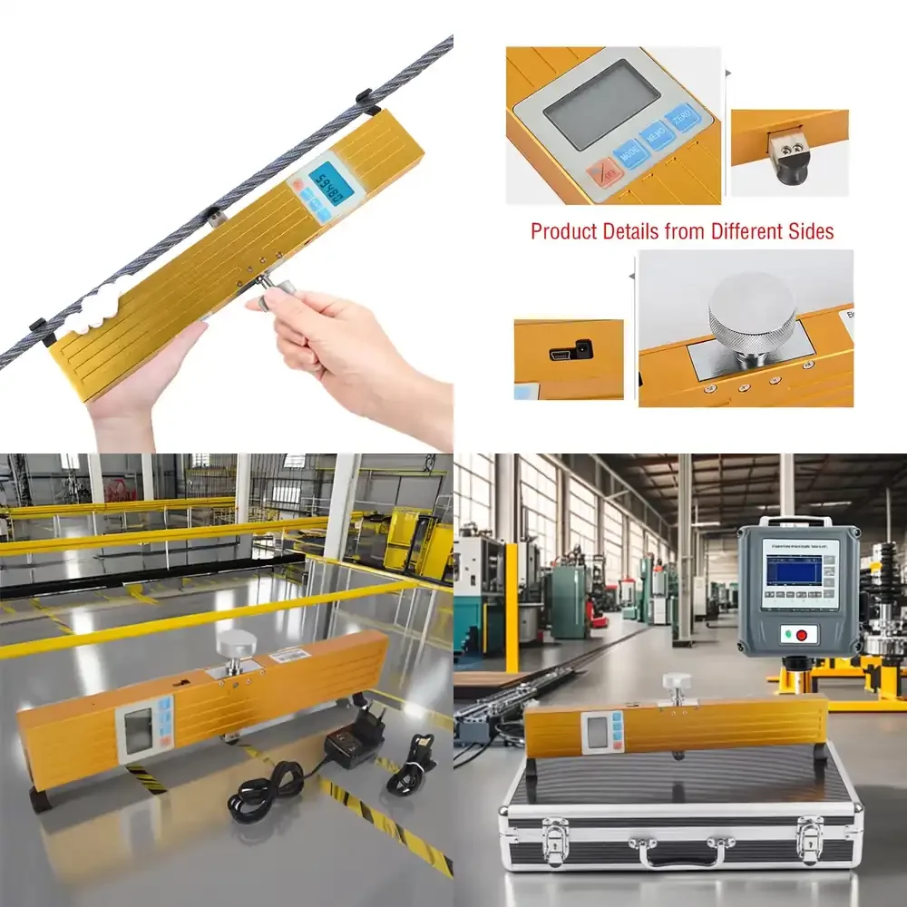 

High Precision Electronic Dynamometer Tensionmeter Gau Steel Rope Tensiometer Elevator Rope Tension Testing Gram Force Tester