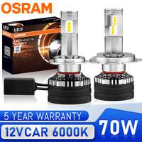 OSRAM New H7 H4 Led Car Headlight Bulb With Driver 9005 9006 HB4 HB3 H11 H8 Fog Light 9012 HIR2 Lamp 6000K 12V 70W High POWER H7