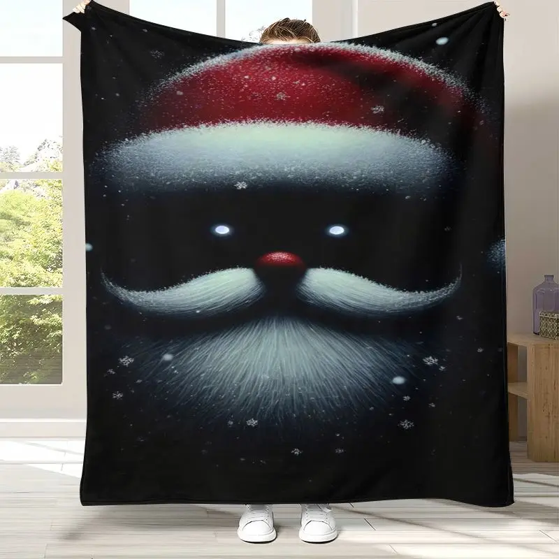 Merry Christmas Tree Santa Claus Fairy Tale Kid Gift Soft Flannel Throw Blanket,Cozy Blanket for Bed,Sofa,Living Room,Home Decor