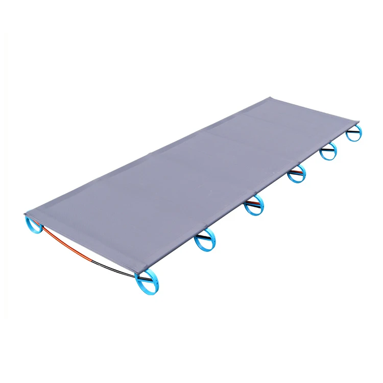 Outdoor Foldable Ultralight Compact Travel Aluminum Camping Cot Garden Sleeping Bed for Single Person