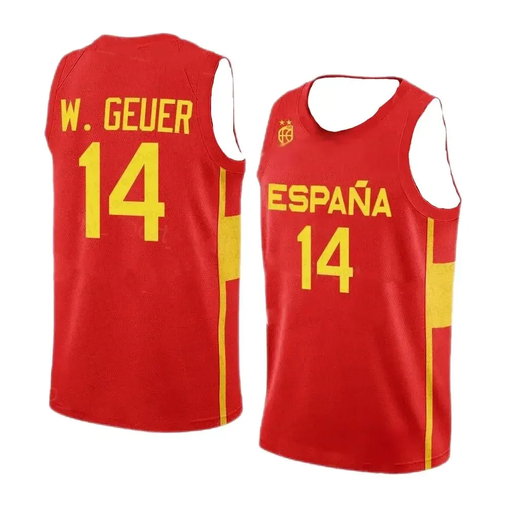 

2025 New Spanish Basketball Jersey Spanish Basketball Fan Jersey Men's/Men's Summer Sleeveless Basketball Sports Jersey T-shir5