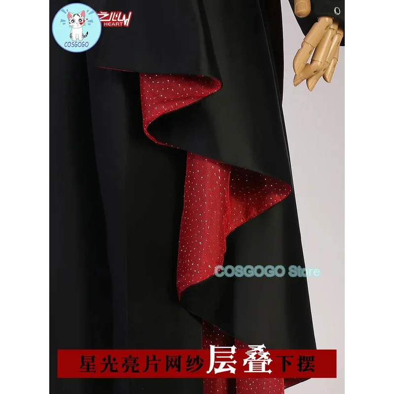 COSGOGO Vtuber にじさんじ 羊羽かんなえ クロノワール ゲームスーツ ゴージャスでハンサムなコスプレ衣装 ハロウィンパーティー ロールプレイ衣装v;6'h