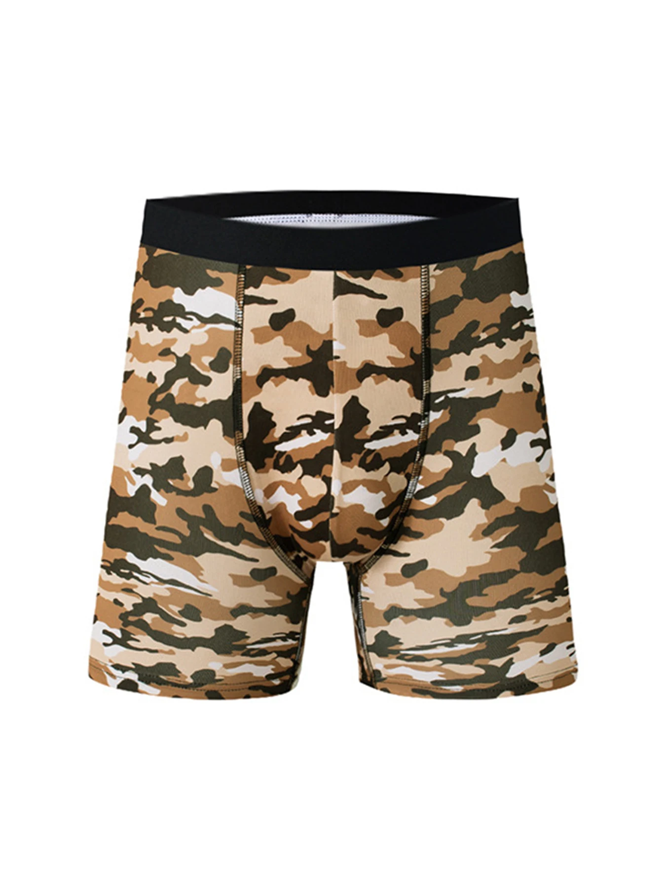 1Pcs Medium Long Styles Men\'s Style Summer Camouflage Four Cornered Pants Comfortable Breathable Men\'s Boxer