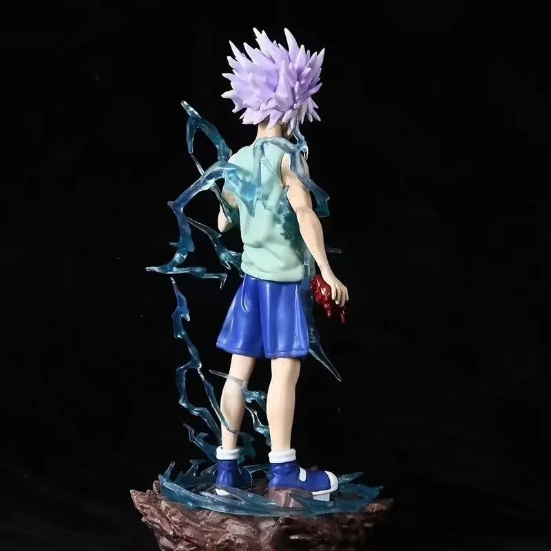 Figura de acción de Hunter X Hunter Killua Zoldyck, modelo de PVC, estatua de decoración, juguete de colección, regalo para niños, 22cm