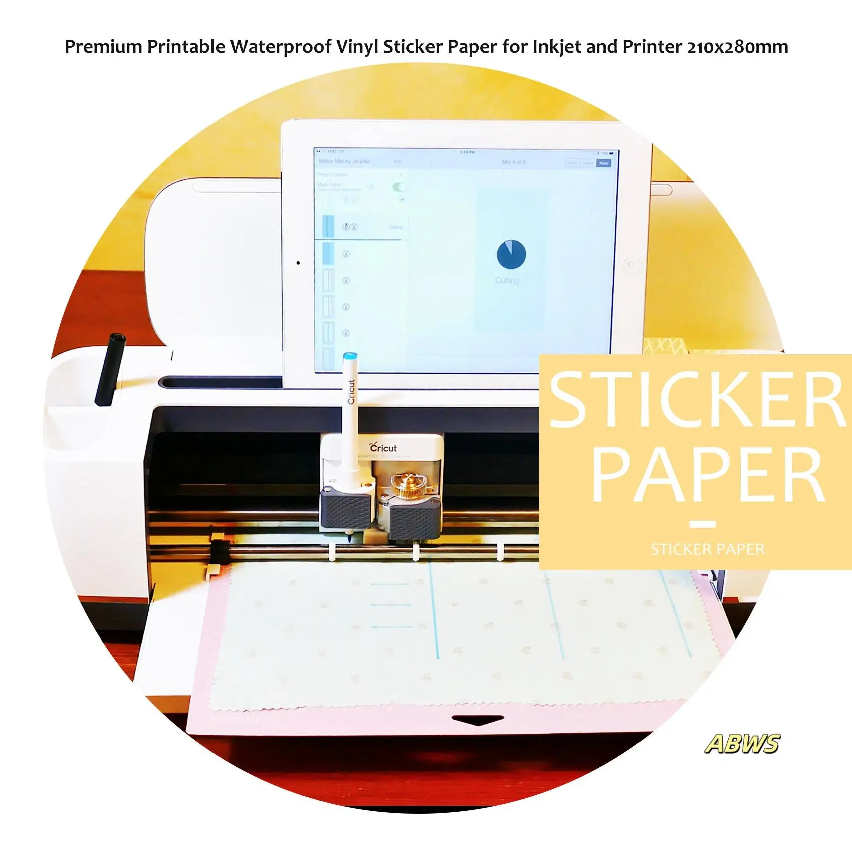 Premium Printable Waterproof Vinyl Sticker Paper For Inkjet And Printer 210X280mm 30 Sheets Matte White Decal Paper