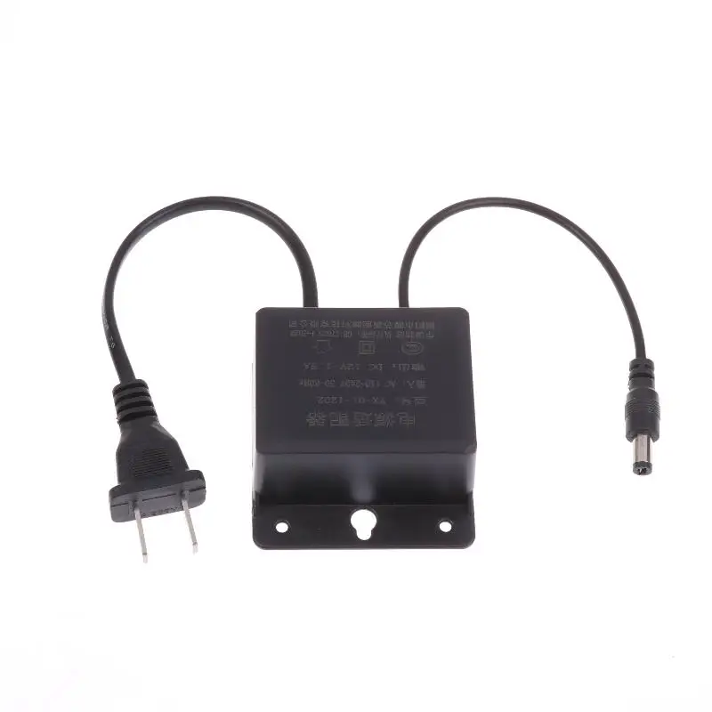 1 Piece Waterproof Power Adapter DC12V 1.5A US Plug For CCTV Security Surveillance AHD Camera Charger NVR DVR Input AC100V-240V