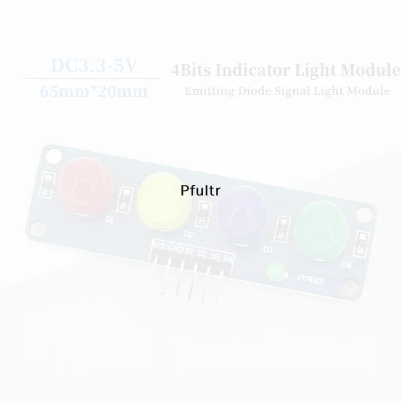 Indicator Light Module for Maker DIY Projects High Brightness Emitting Diode Signal Lamp Multi Voltage 3V 5V 12V Easy to Wire