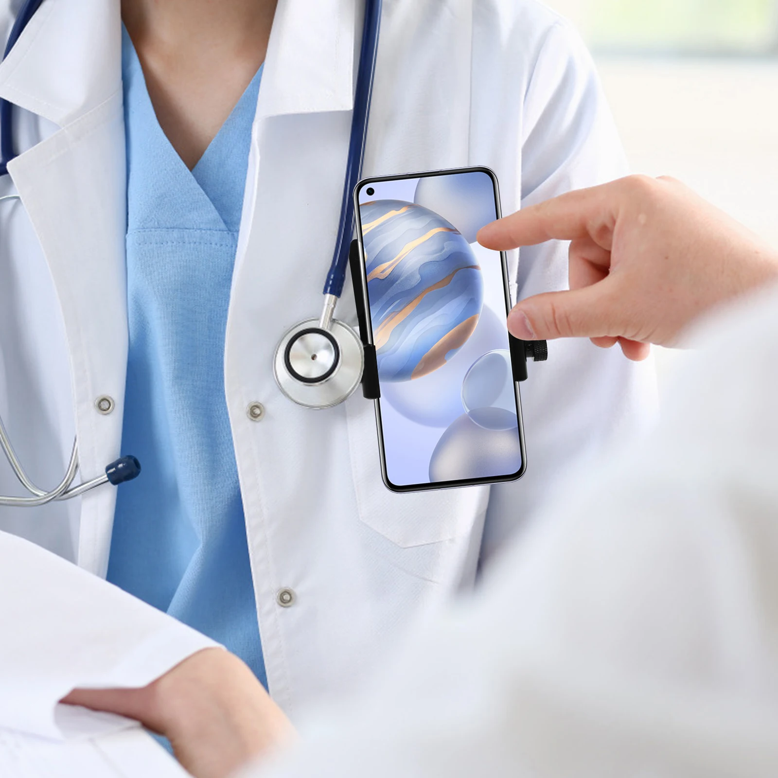 360 درجة الروتاري الهاتف الداعم على ظهره المشبك المعدني المضادة للانزلاق حزام كليب السفر حامل الهاتف المحمول Selfie الإسفنج حماية