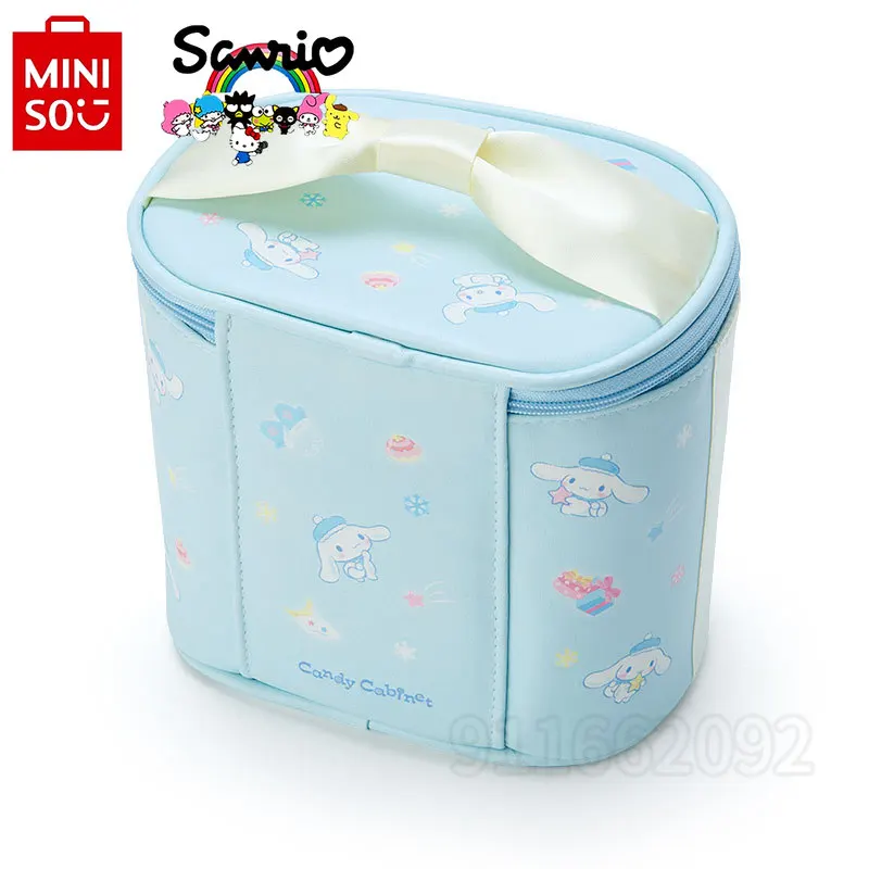 Miniso Sanrio New Cosmetic Bag Luxury Brand Fashion Women\'s Portable Cosmetic Bag Cartoon Wash Bag Large Capacity High Quality