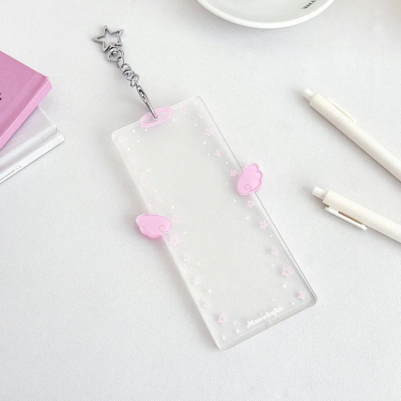 Marcos de cabina de fotos con alas de Ángel acrílicas, álbum de fotomatón para tiras de fotos de 2x6 pulgadas, álbum de boda, soporte para marcapáginas de 2X6