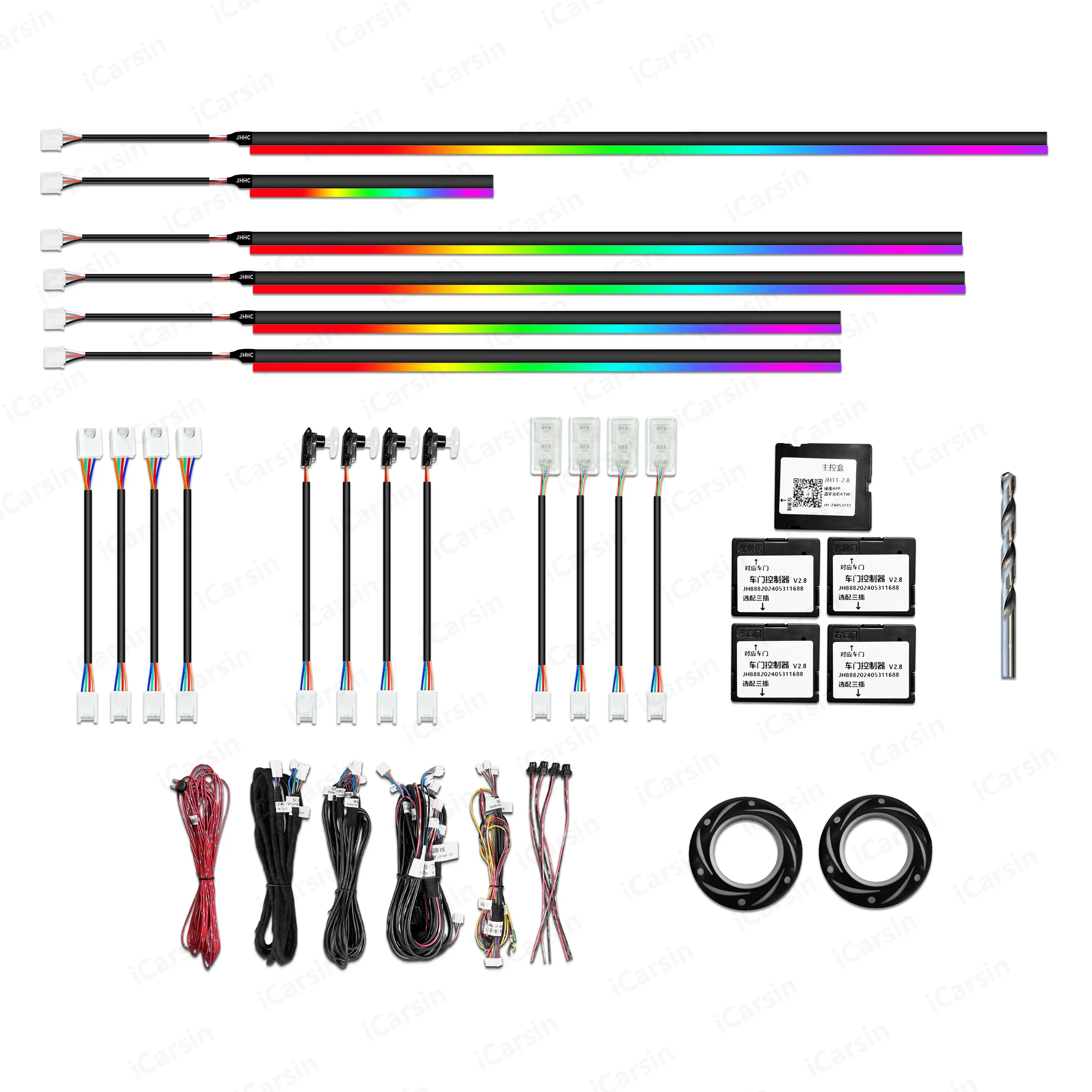 

ICarsin 256 Colors Symphony LED Car Interior Ambient Light for 2 Series F22 F23 F44 G42 Atmosphere Strip Accessories Upgrade