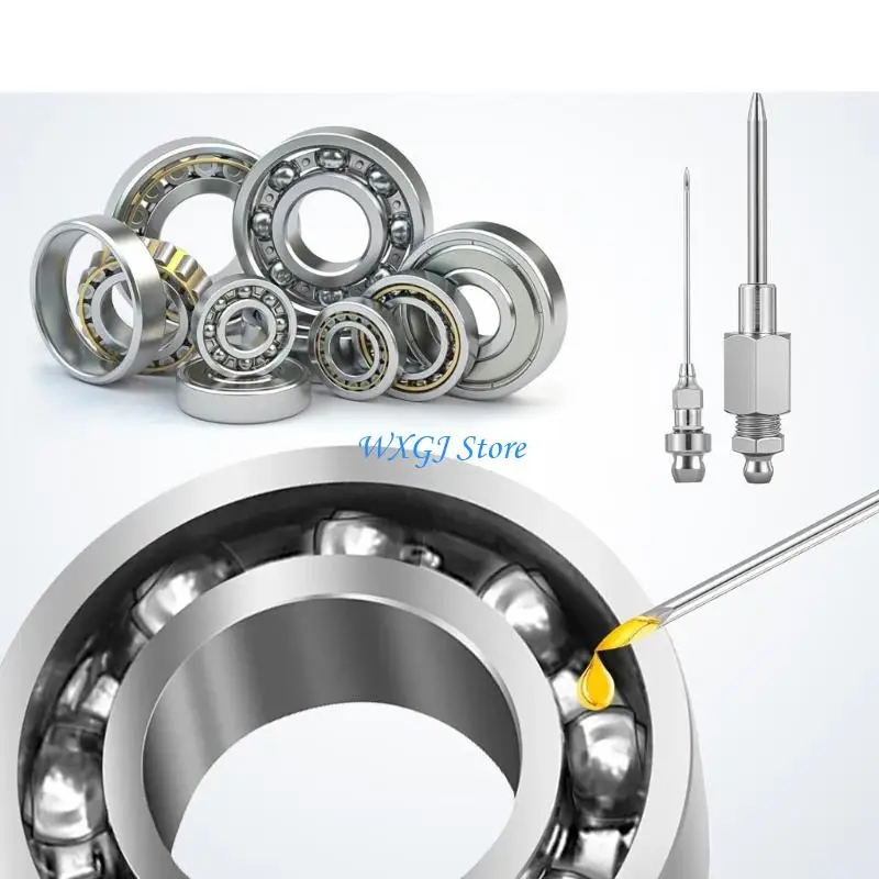 Picture 3: 37JE Greases Needle Attachment Set Lubricating Grease Sprayer Injector Needle Nozzle