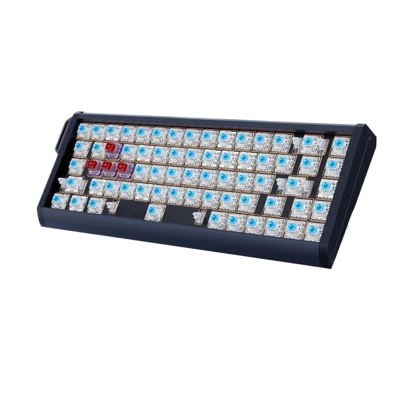 Three-mode aluminum lump lump all-round kit, mechanical axis/magnetic axis mixed axis keyboard