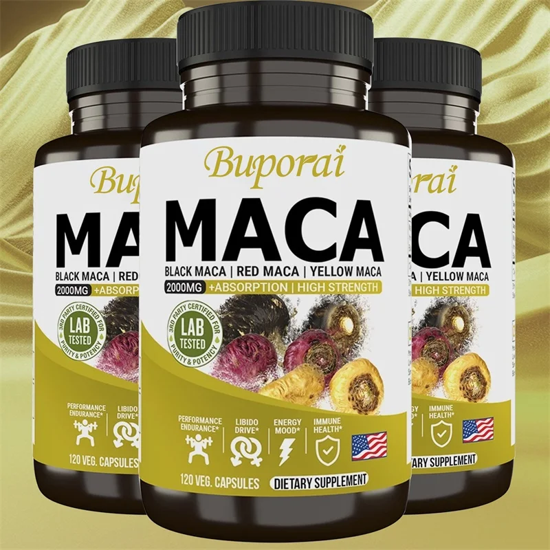 

Maca Root Capsules - Support for Energy, Endurance, Muscle Strength and Performance