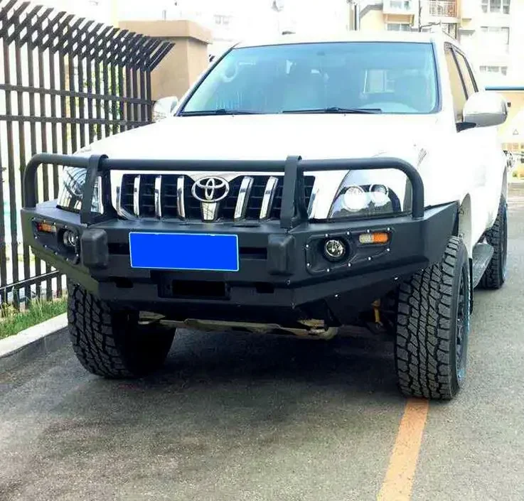 accesorios para autoHilux Land Cruiser Prado 120 Off Road Car Protector Steel Rear Bumper with Tire Carrier