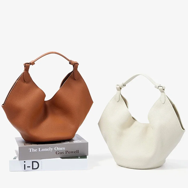 

Ladies Cowhide Luxury Designer Crossbody Bags Women’s Retro Cow Leather Shoulder Bag Female Large Capacity Commute Handbags Lady