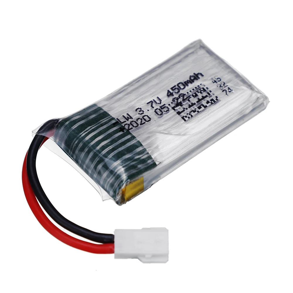 3.7V 450mah 1S Battery with XH2.54 Charger For H107 H31 KY101 E33C E33 U816A V252 H6C RC Quadcopter Drone Spare Part