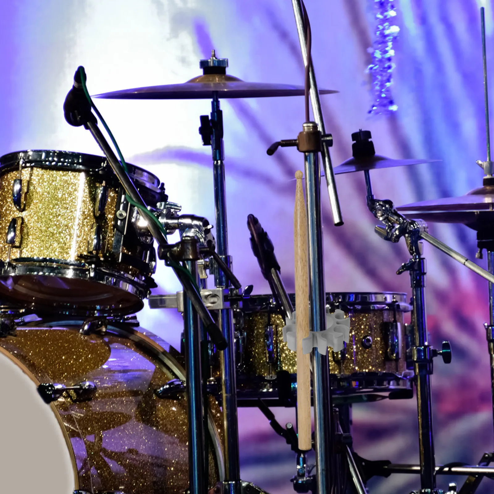 

Прочный держатель для барабанных палочек, аксессуар с тонкой отделкой, экономичное решение для организации хранения палочек для барабанной установки, зажим для палочек.