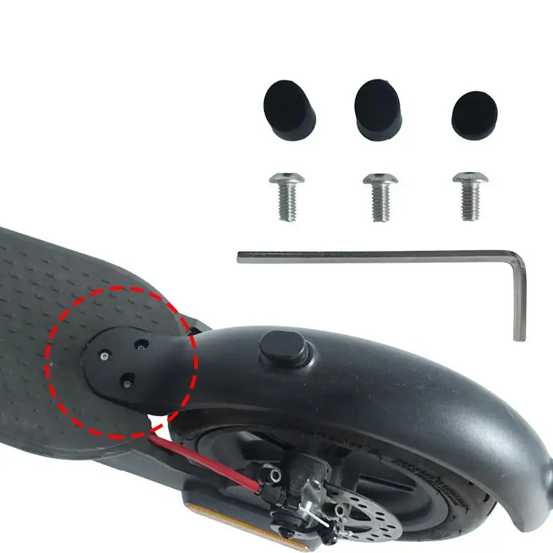 Scooter Rear Fender Mudguard Screws Rubber Cap Plug Cover for Xiaomi Mijia M365 1S Pro Pro2 Electric Scooter Silicone Cover