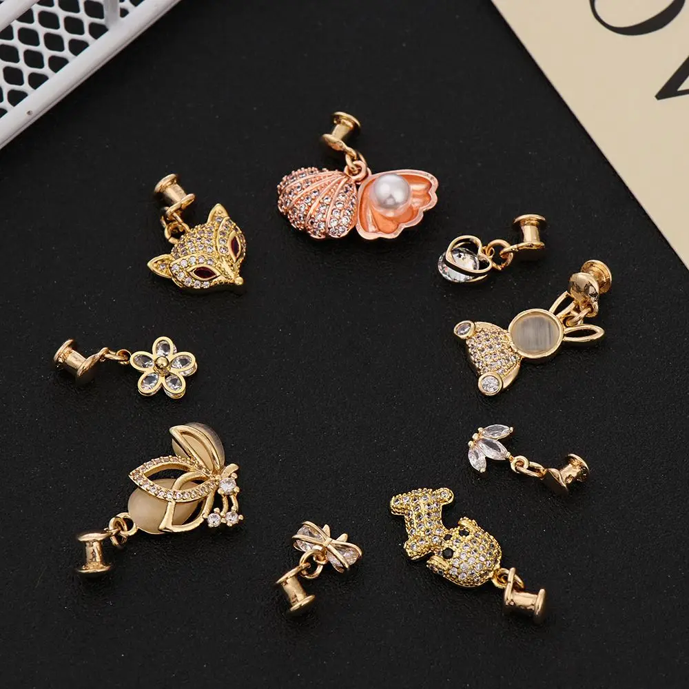 Personalized Silicone Strap Metal Decorative Nails For Apple Watch Interesting Decorative Diamond Pendant Accessories For iwatch