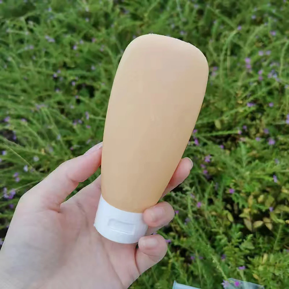 1/3/ Pcs 60ml Liquid Container Empty Refillable Packing Cosmetic Lotion Leakproof Bottle Travel Refillable Bottle Sub-Bottling