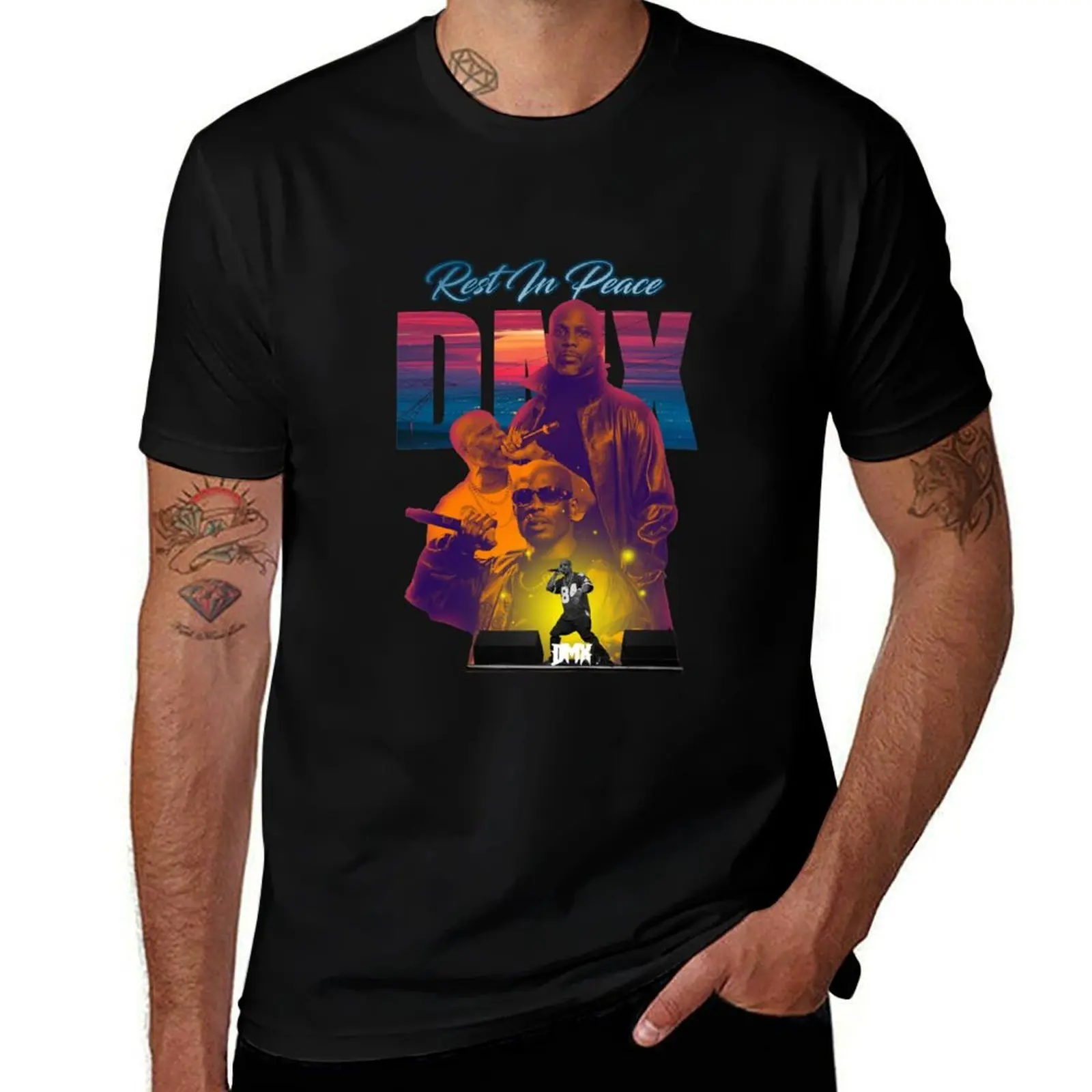 Rest In Peace Dmx T-Shirt Work Daily Short Sleeve Top T-Shirt