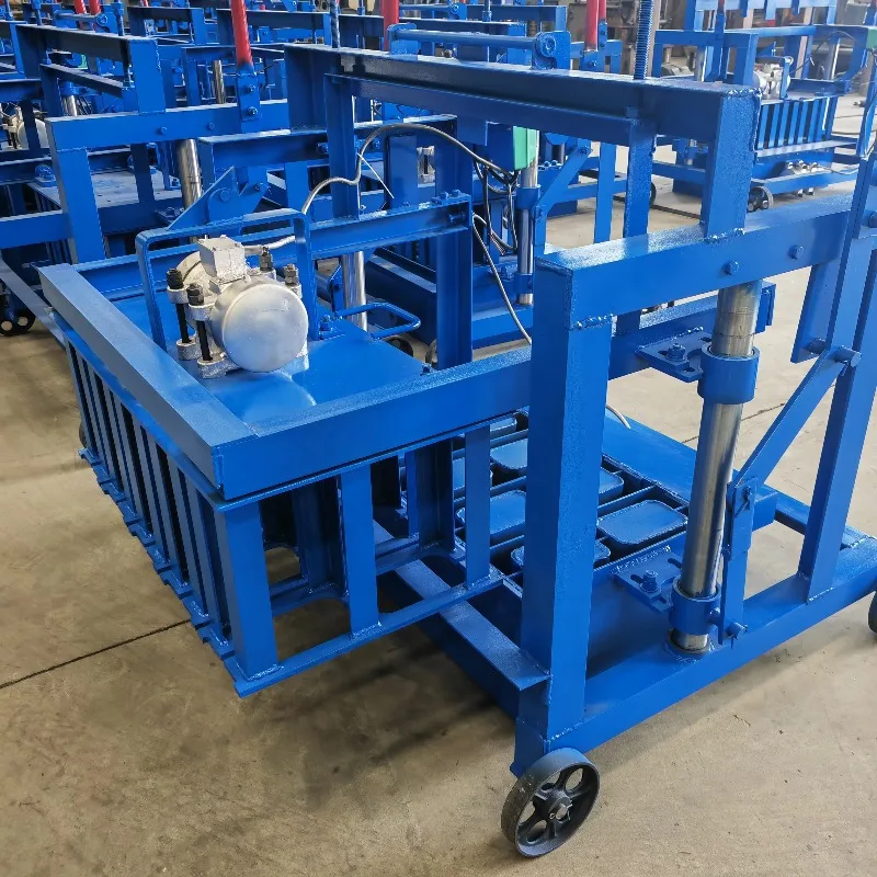 High Efficiency Mobile Layer Manual Concrete Block Machine Best Price Interlocking Cement Brick Making Machinery