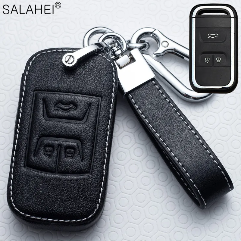 

Leather Car Key Cover Case Keychain Shell For Chery A5 Arrizo E3 E5 A3 A5 Tiggo 3 5 7 8 5X eQ7 7Pro gx Fulwin2 Eastar 2019 2020