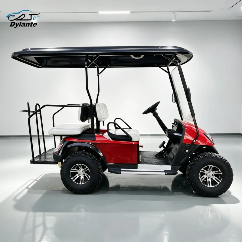 Off Road 4WD Wheel Touring Vehicle Lithium Battery Custom Solar Panel Kit For Outdoor Villa 4 Seater Electric Golf Cart